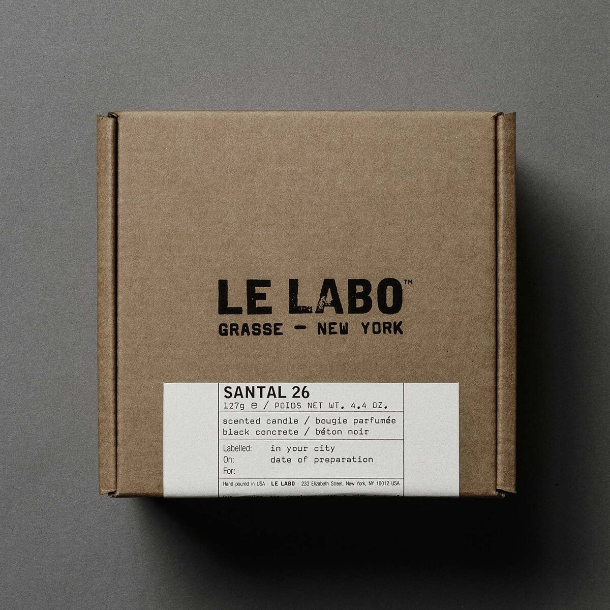 SANTAL 26 | medium black concrete candle