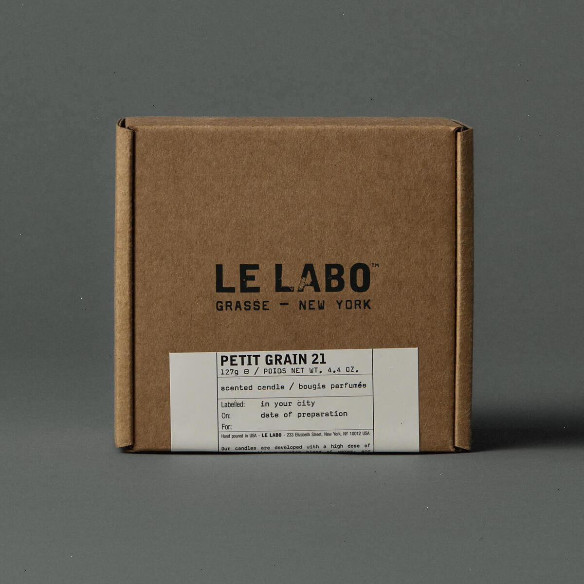 PETIT GRAIN 21 | medium concrete candle